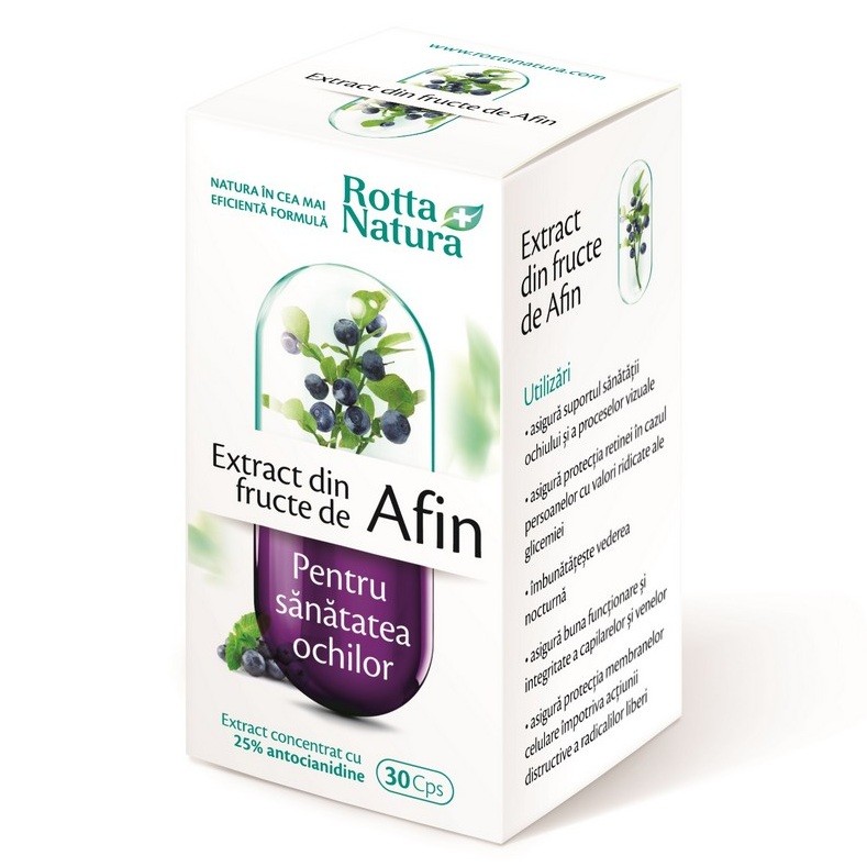 Rotta Natura Extract din Fructe de Afin x 30cps