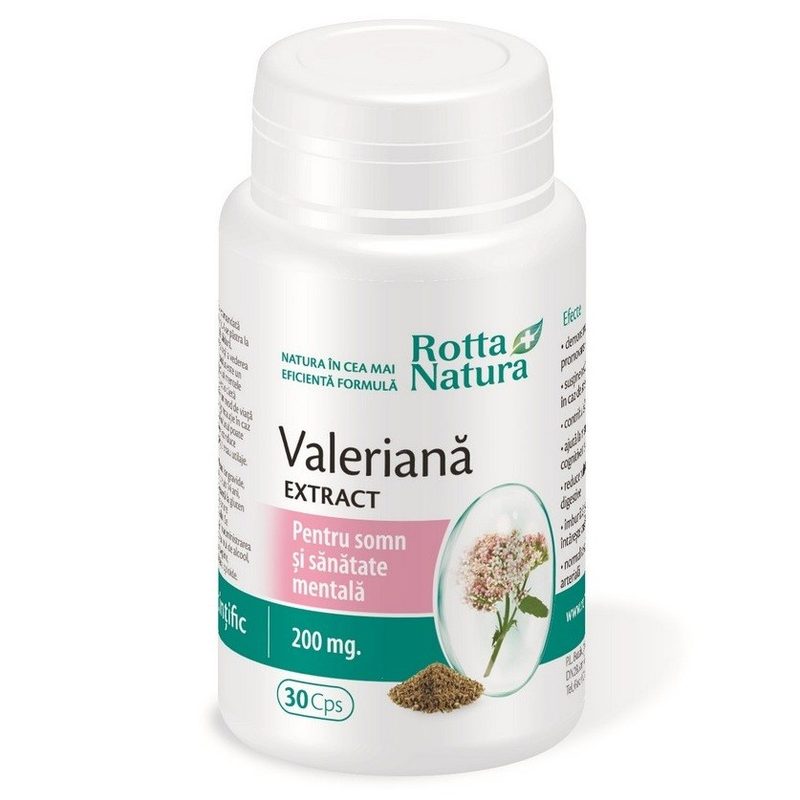 Rotta Natura Extract de Valeriana 200mg x 30cps