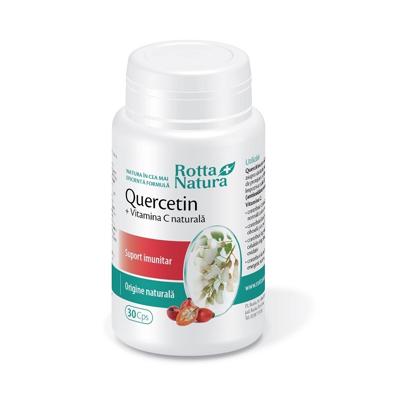 Rotta Natura Quercetin + Vitamina C Naturala x 30cps