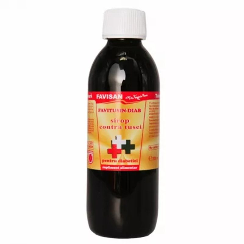 Favisan Sirop Contra Tusei Favitusin Diab Fara Zahar 250ml