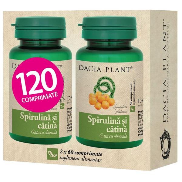 Dacia Plant Spirulina si Catina x 60cpr 1+1