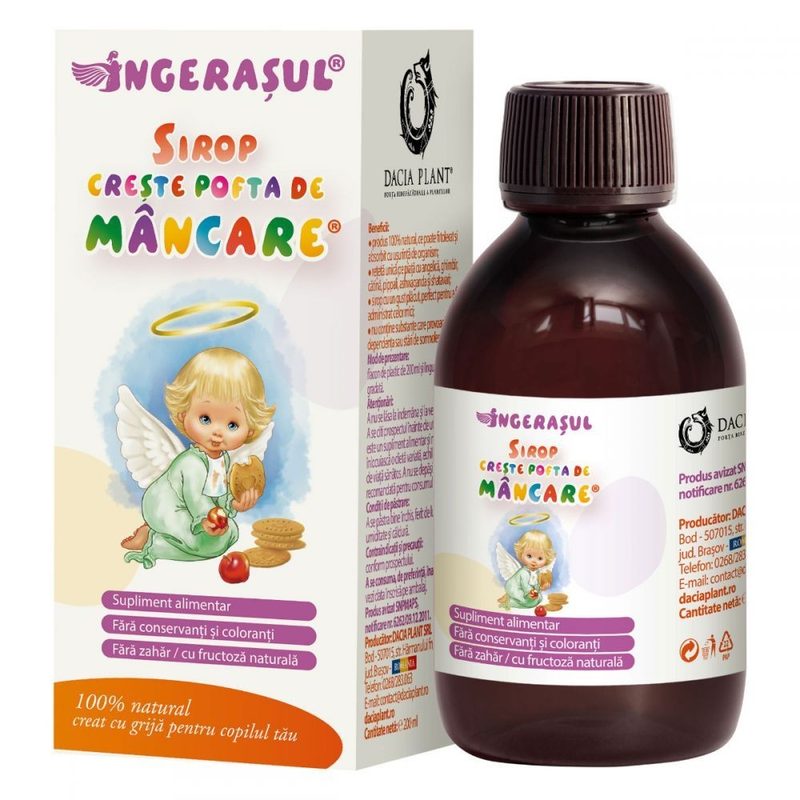 Dacia Plant Ingerasul Creste Pofta de Mancare Sirop 200ml