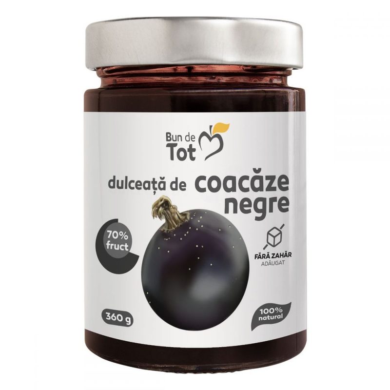 Dacia Plant Dulceata Coacaze Negre fara Zahar 360g