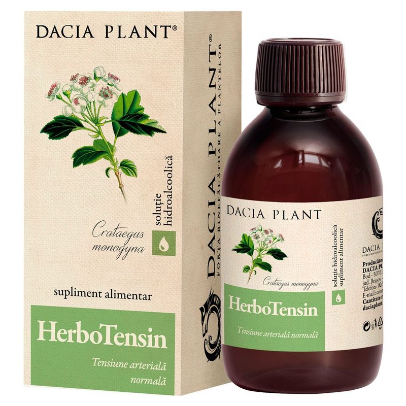 Dacia Plant Herbotensin Tinctura de (Reglator al Tensiunii) 200ml
