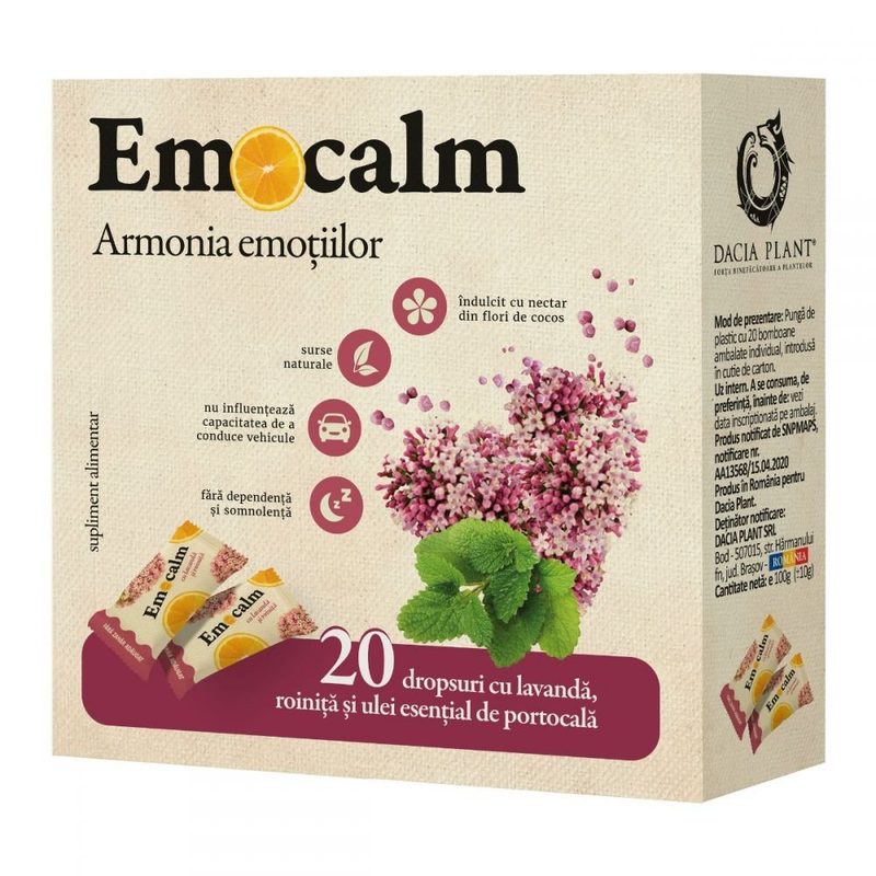 Dacia Plant Emocalm Drops x 20buc