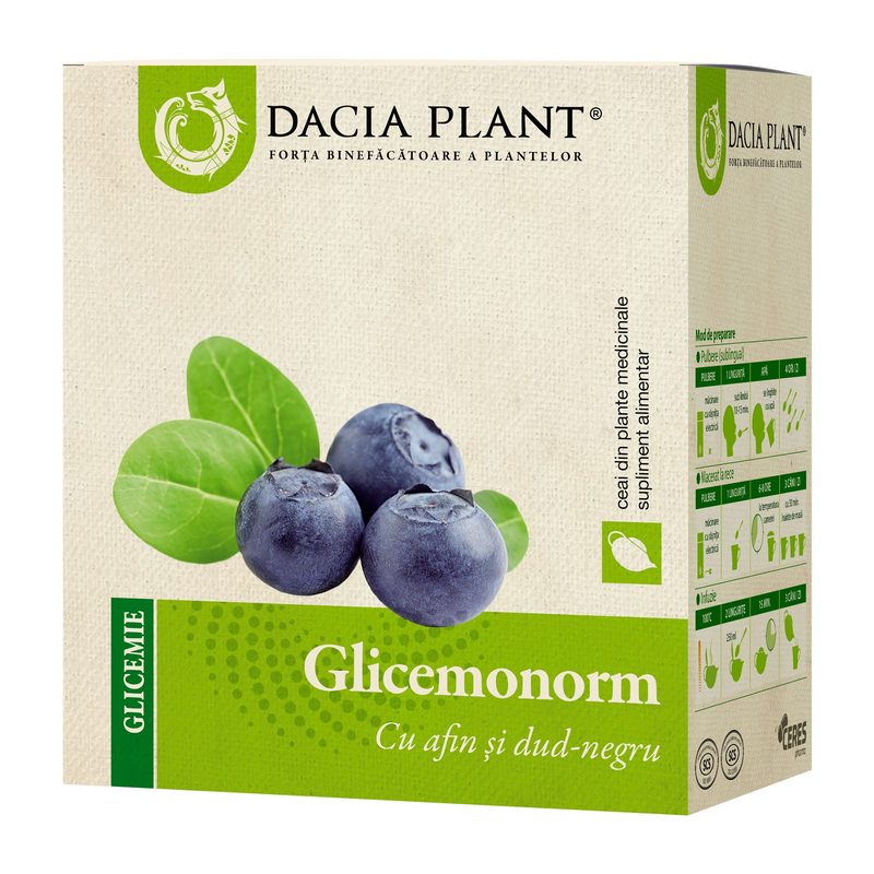 Dacia Plant Ceai Glicemonorm 50g vrac