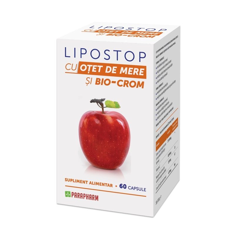 Lipostop Otet de Mere+Crom x 60cps Parapharm