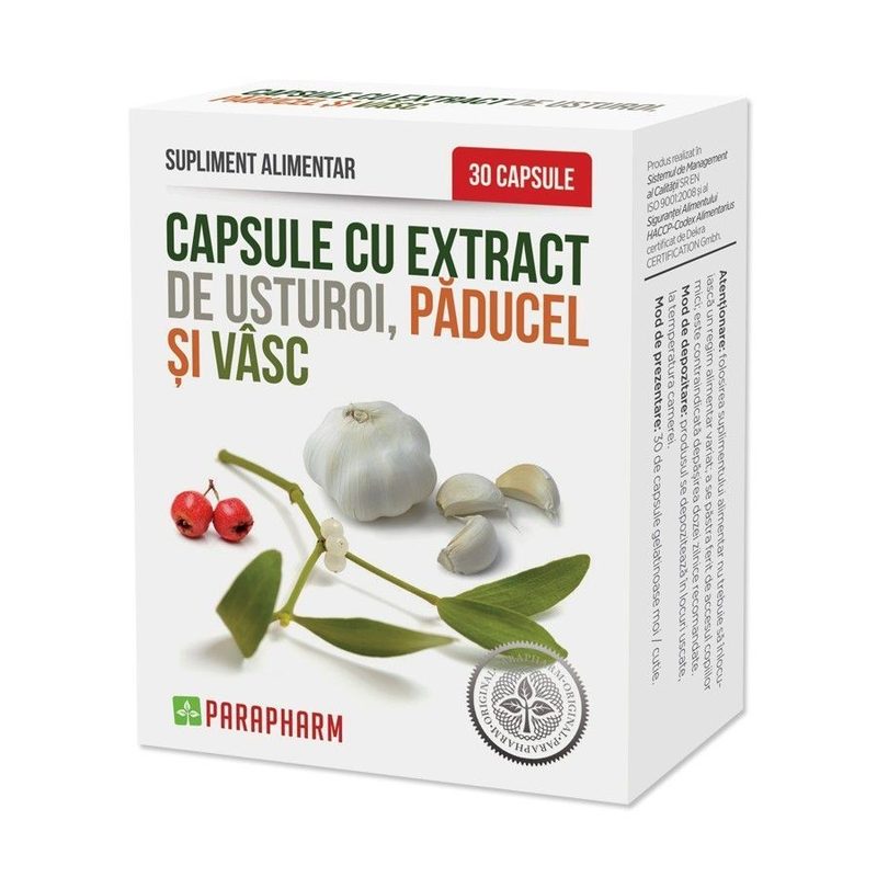 Capsule Usturoi Paducel Vasc x 30cps Parapharm
