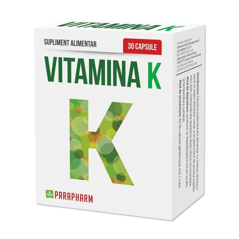 Vitamina K x 30cps Parapharm