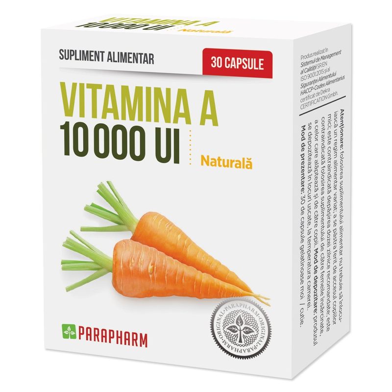Vitamina A 10000UI x 30cpr Parapharm