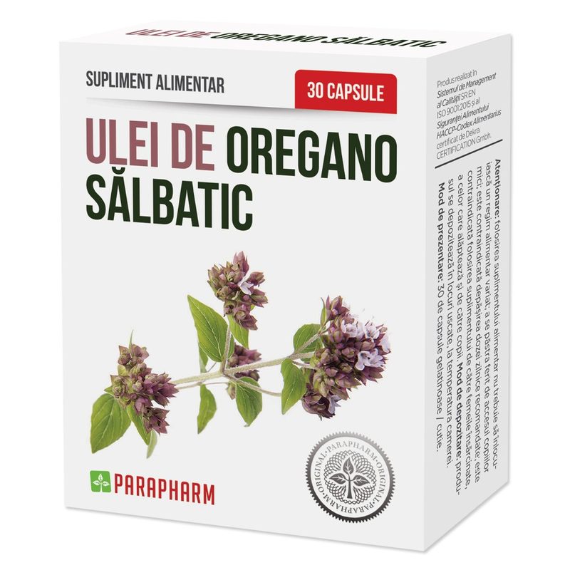 Ulei de Oregano Salbatic x 30cps Parapharm