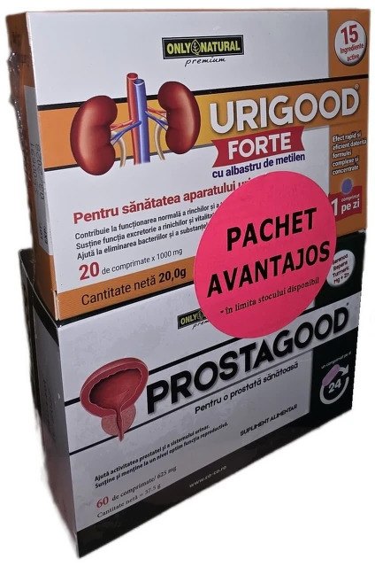 Prostagood 625mg x 60cpr+Urigood Forte x 20cpr Pachet Avantajos