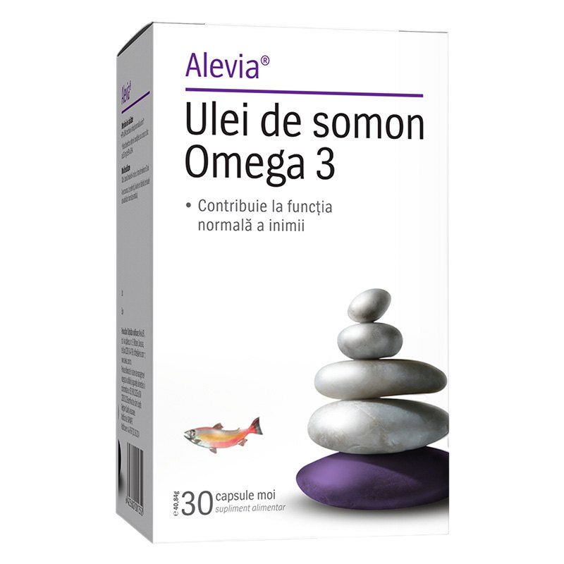 Alevia Ulei de Somon Omega 3 x 30cps moi
