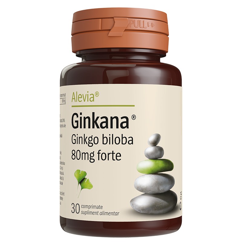 Alevia Ginkana Ginkgo Biloba Forte 80mg x 30cpr