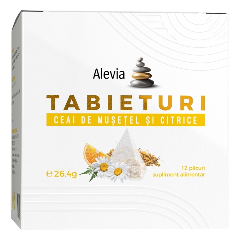 Alevia Tabieturi Ceai Musetel si Citrice x 12plic