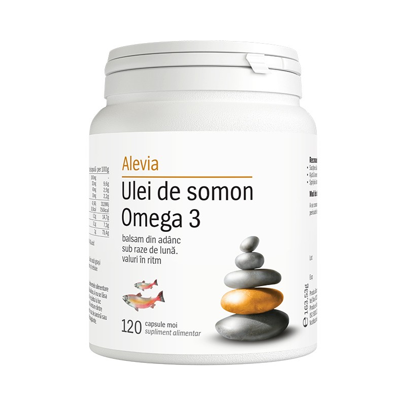 Alevia Ulei de Somon Omega 3 x 120cps moi