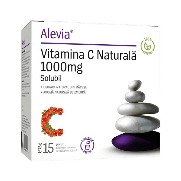 Alevia Vitamina C Naturala 1000mg x 15plic