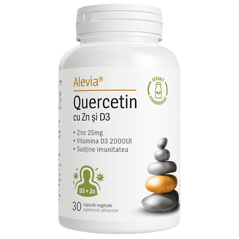 Alevia Quercetin cu Zn si D3 x 30cps