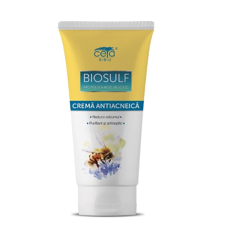 Crema Antiacneica cu Biosulf Propolis si Acid Salicilic 50ml Ceta Sibiu