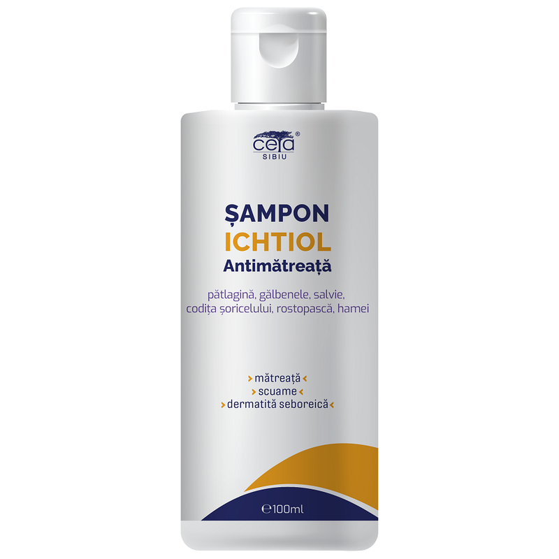 Sampon Ihtiol Acid Salicilic Patalgina Galbenele Salvie Codita Soricelului Hamei 100ml Ceta Sibiu