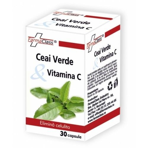 Ceai Verde Vitamina C x 30cps FarmaClass