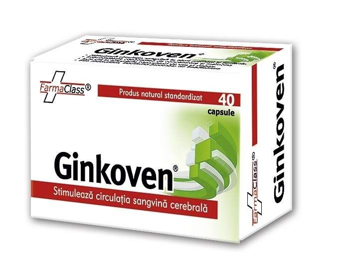 Ginkoven Stimuleaza Circulatia Sangvina Cerebrala x 40cps FarmaClass