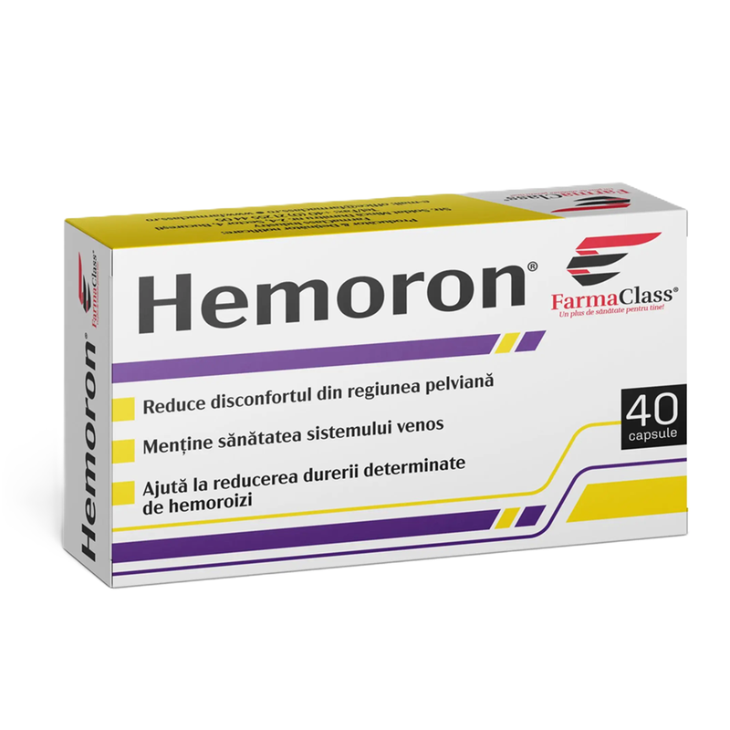 Hemoron Indeparteaza Disconfort Hemoroizi x 40cps FarmaClass