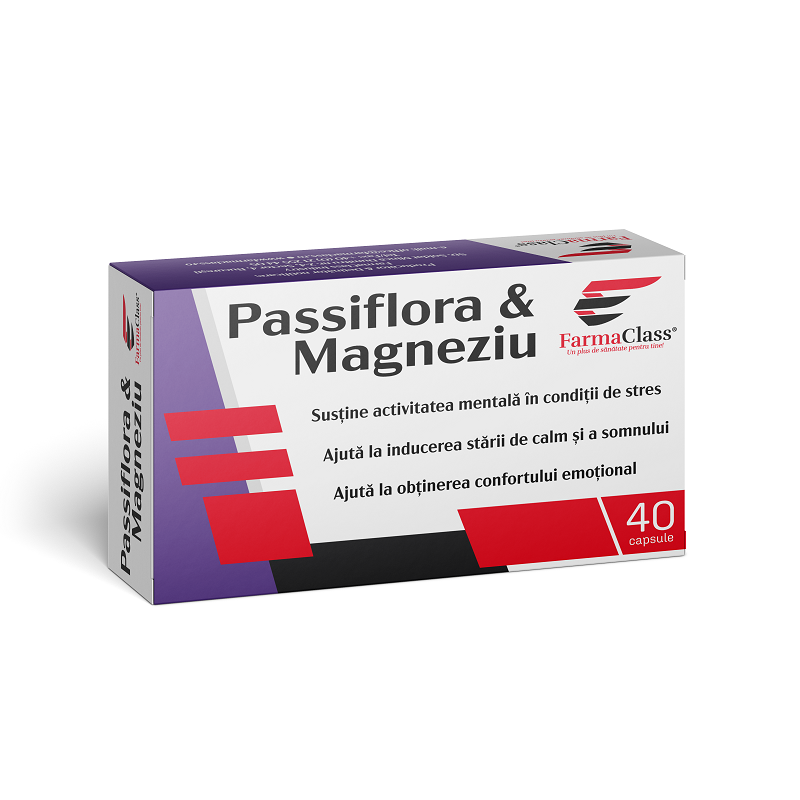 Passiflora Magneziu x 40cps FarmaClass