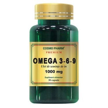 Cosmopharm Omega 3-6-9 1000mg Ulei Seminte de In x 30cps