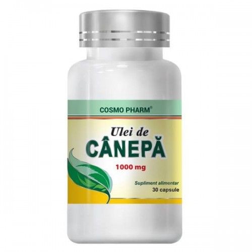 Cosmopharm Ulei de Canepa 1000mg x 30cps