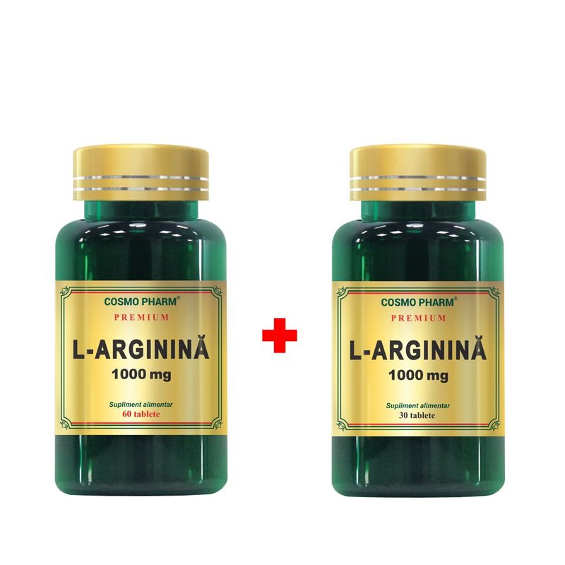 Cosmopharm L-Arginina 1000mg x 60cpr + 30cpr pachet