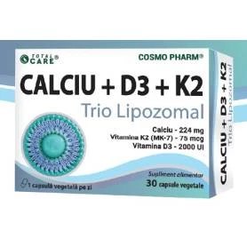 Cosmopharm Calciu+D3+K2 Trio Lipozomal x 30cps
