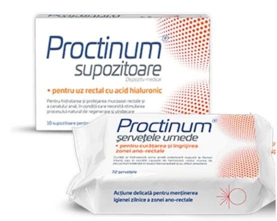 Proctinum x 10sup + Servetele Umede Cadou Zdrovit