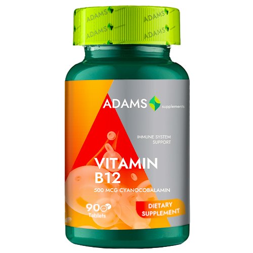 Adams Vitamina B12 500mcg x 90cpr