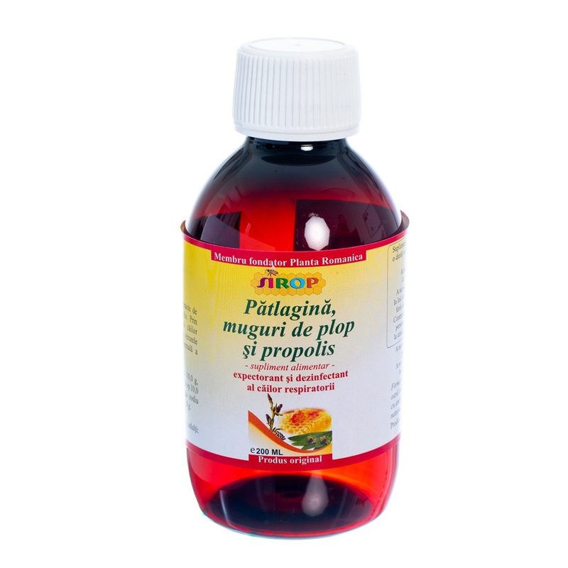Elidor Sirop Patlagina cu Muguri de Plop si Propolis 200ml