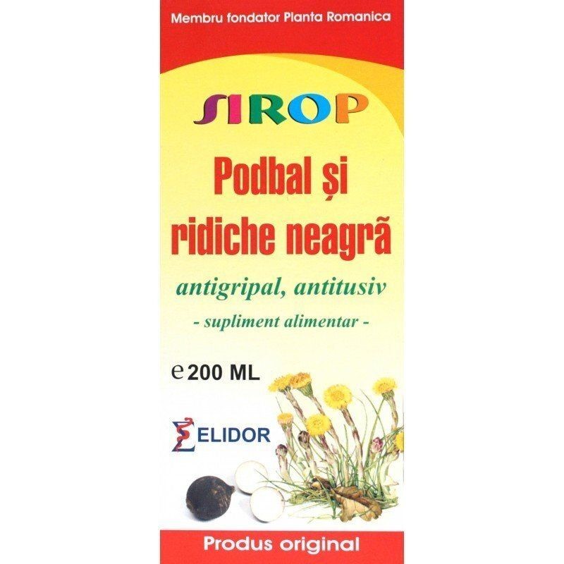 Elidor Sirop Podbal si Ridiche Neagra 200ml