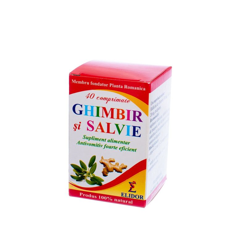 Elidor Ghimbir si Salvie x 40cpr