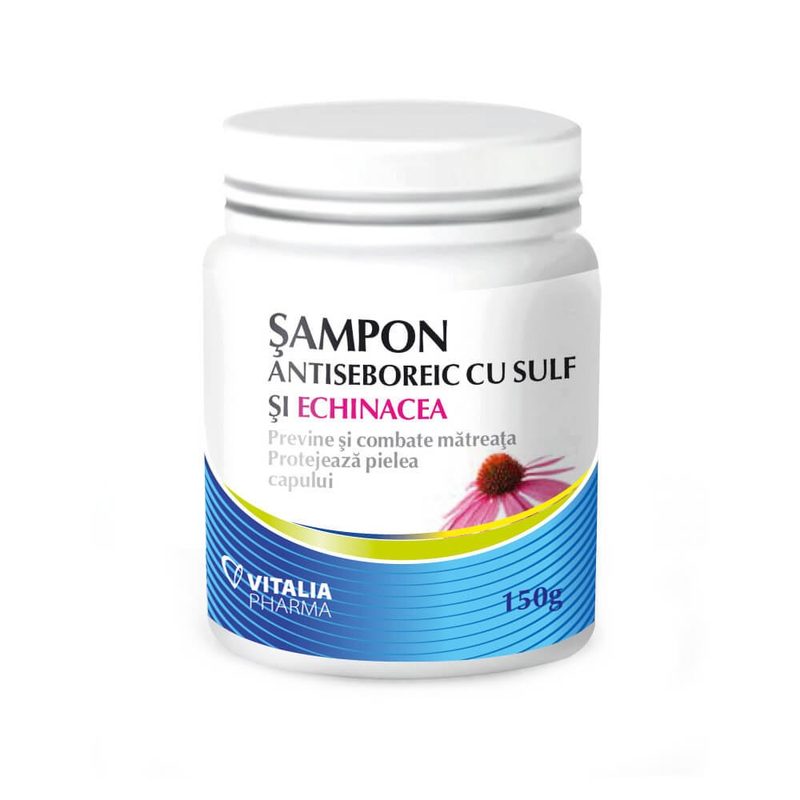 Sampon Antiseboreic cu Sulf si Echinaceea 150g Vitalia