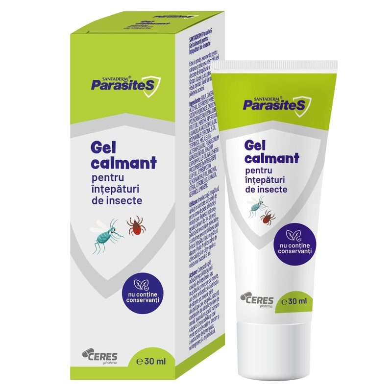 Santaderm Parasites Gel Calmant pt Intepaturi de Insecte 30ml