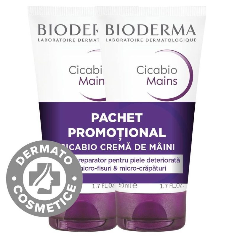 Bioderma Cicabio Crema de Maini 50ml 1+1 Pachet Promotional