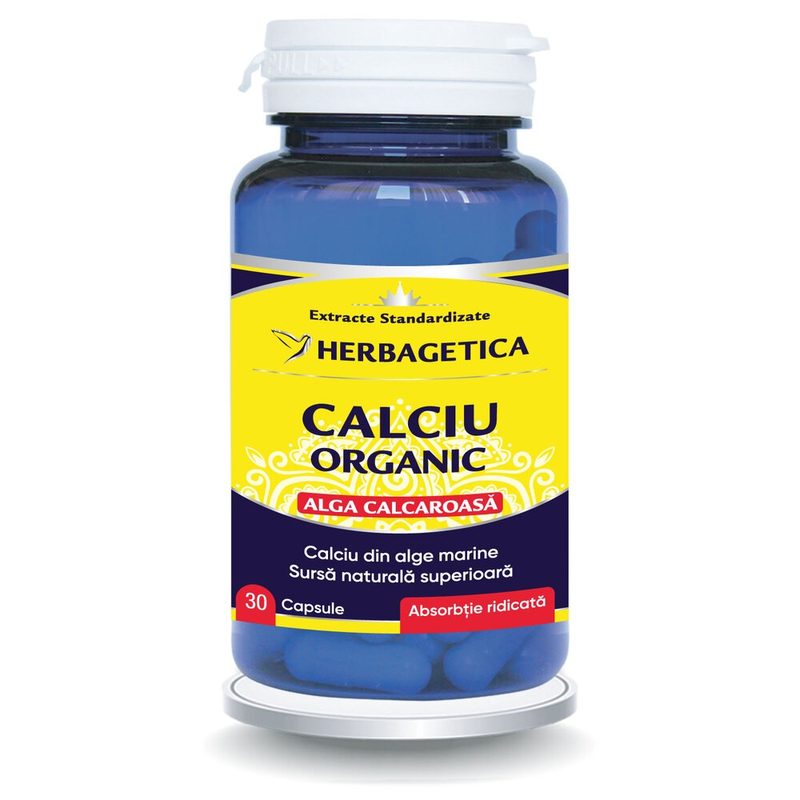 Herbagetica Calciu Organic x 30cps