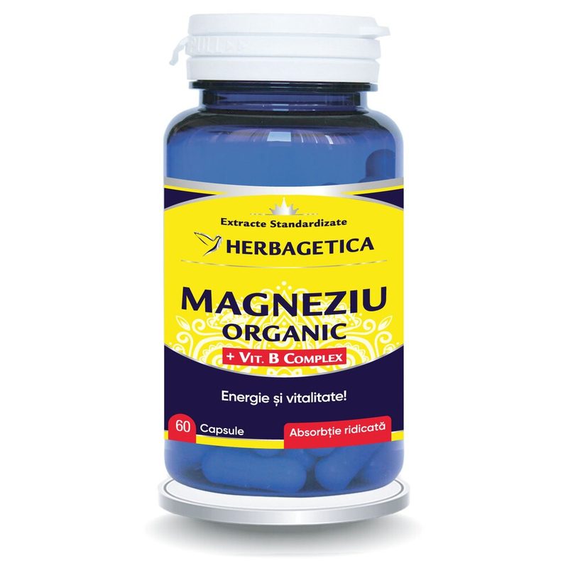 Herbagetica Magneziu Organic B-Complex x 60cps