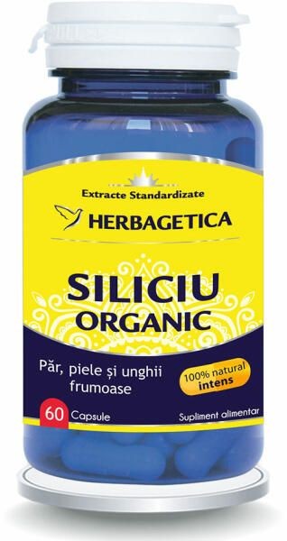 Herbagetica Siliciu Organic x 60cps