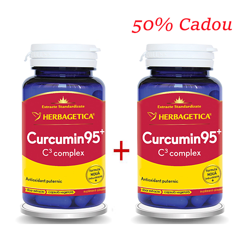 Herbagetica Curcumin +95 C3 Complex 60+60 (-50%)new