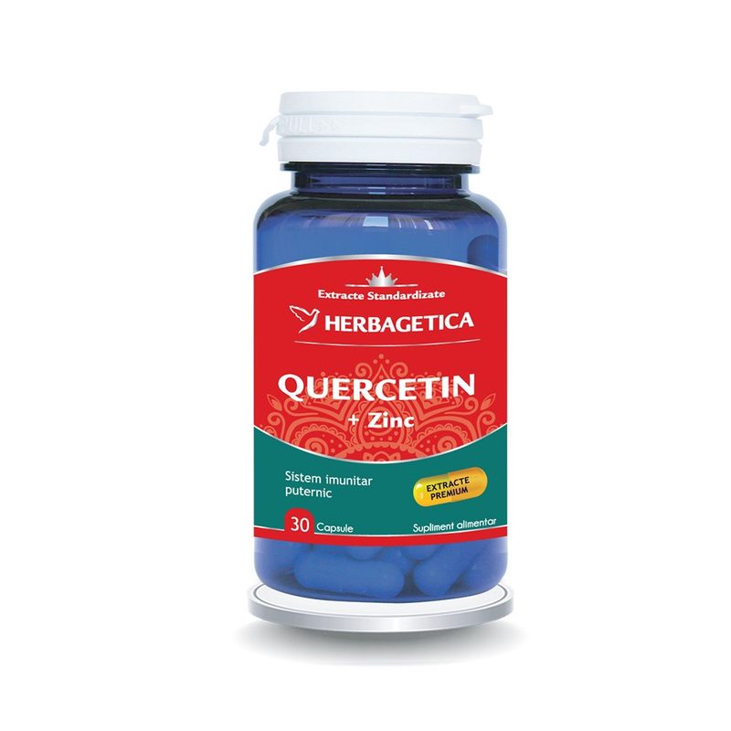 Herbagetica Quercetin + Zinc x 30cps