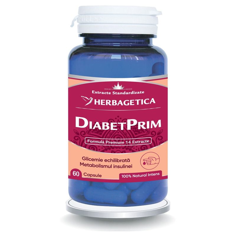 Herbagetica Diabetprim x 60cps