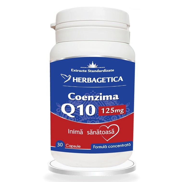 Herbagetica Coenzima Q10 125mg x 30cps