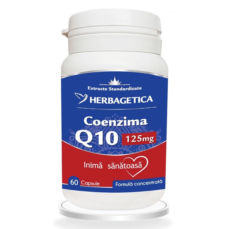 Herbagetica Coenzima Q10 125mg x 60cps