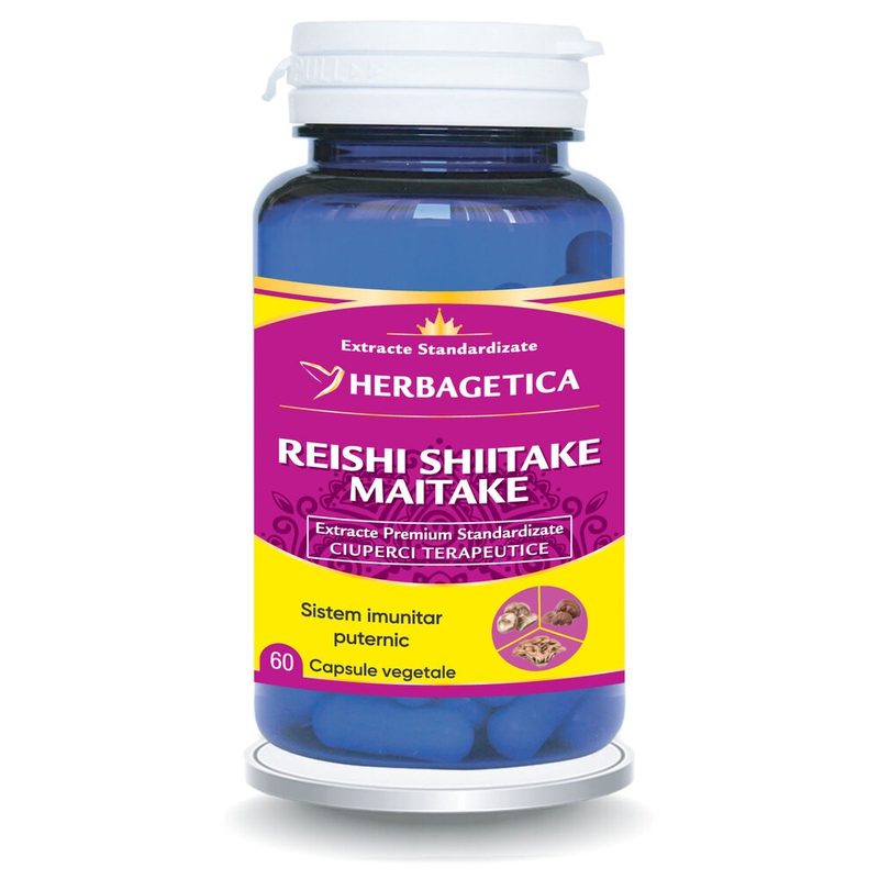 Herbagetica Reishi Shiitake Maitake x 60cps