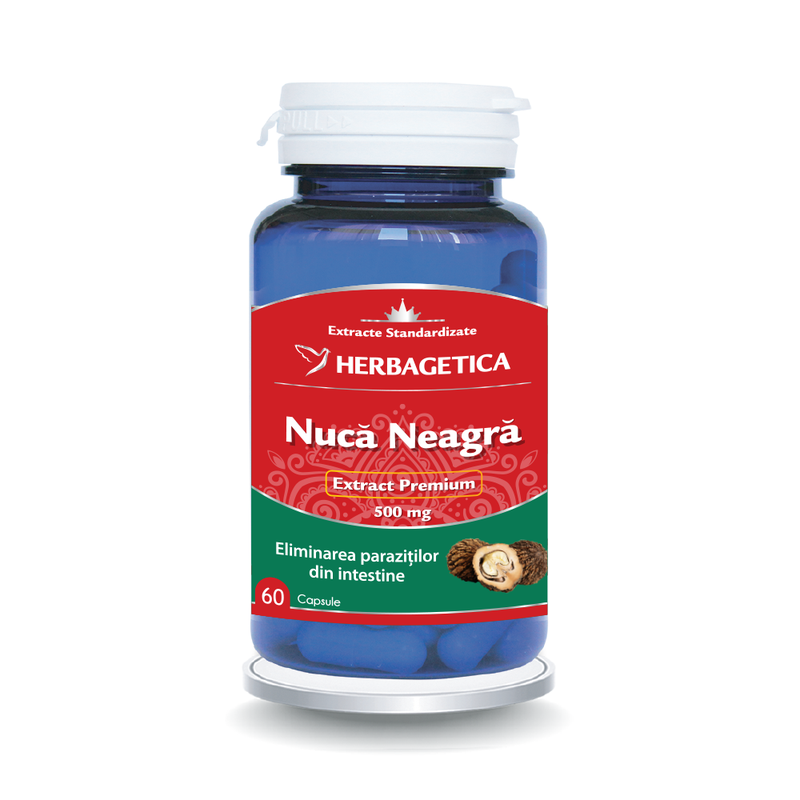 Herbagetica Nuca Neagra 500mg x 60cps